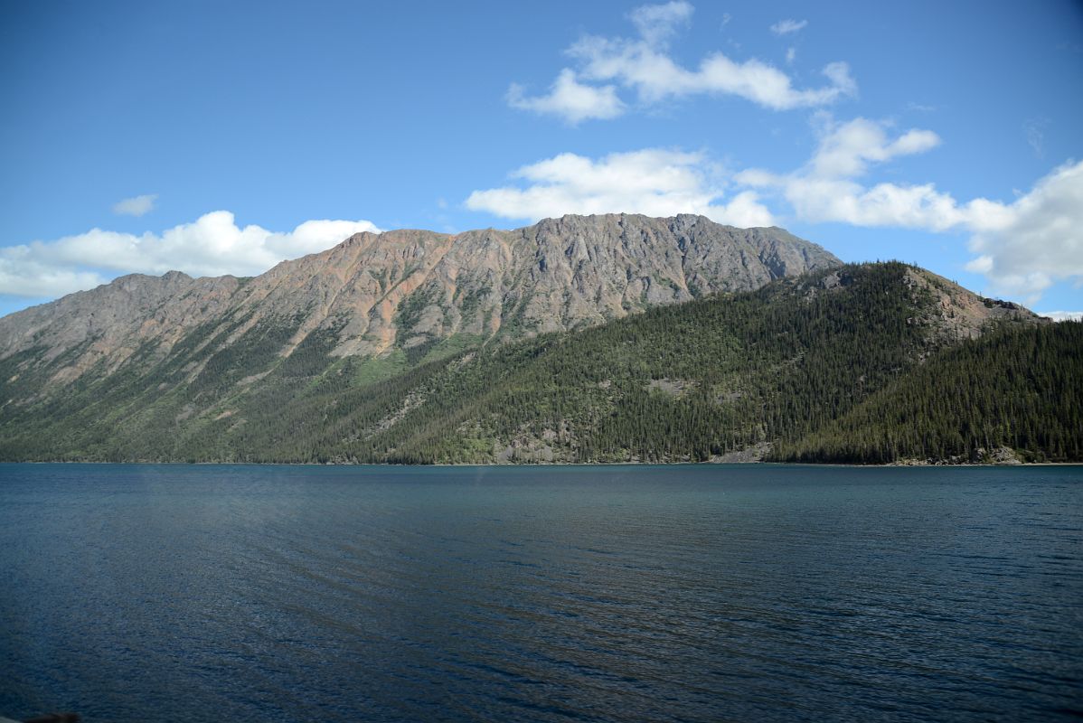 10H Hills From Near The End Of Tagish Lake On Bus Drive Between Carcross And Fraser BC On The Tour From Whitehorse Yukon To Skagway